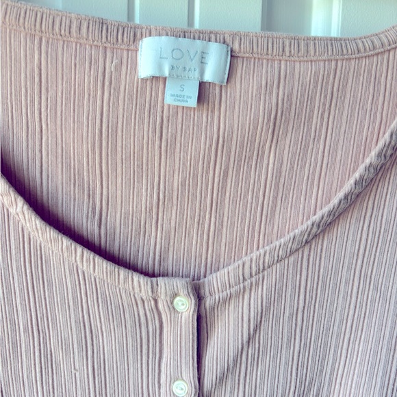 GAP pink ribbed cotton shirt pink size Small - Picture 3 of 4